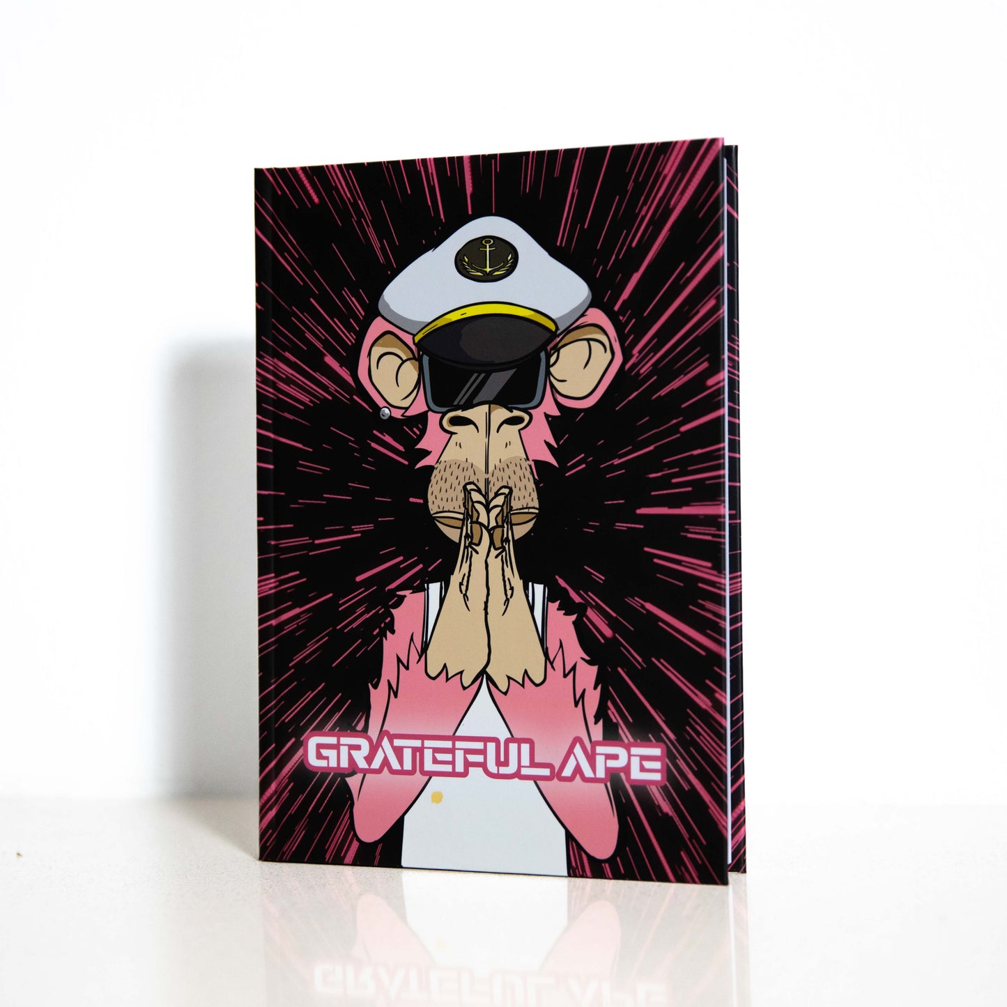 Grateful Ape Notebook - 99 Ruled Pages [Hard Cover]