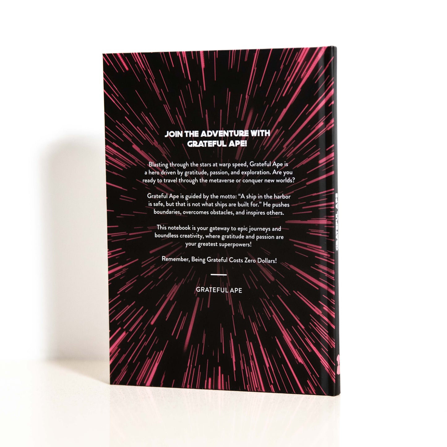 Grateful Ape Notebook - 99 Ruled Pages [Hard Cover]