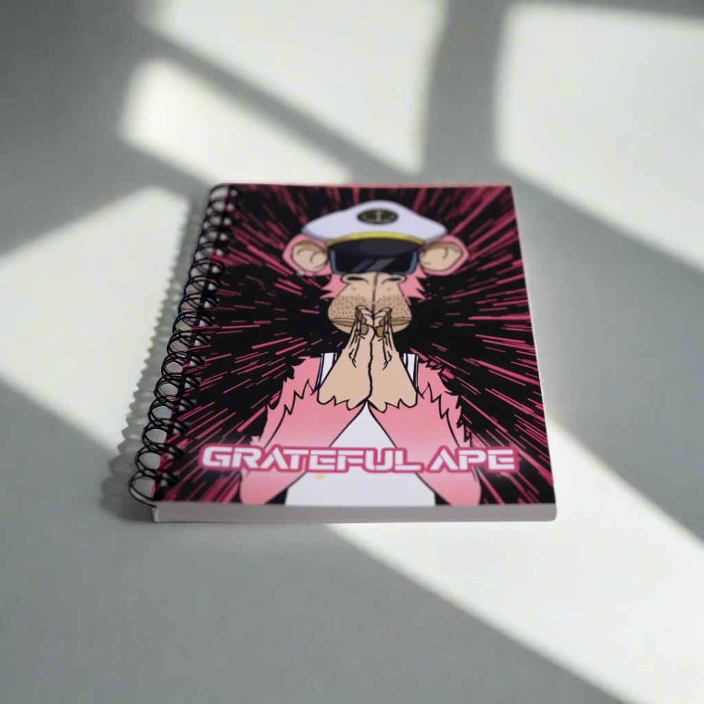Grateful Ape Notebook - 199 Blank Pages